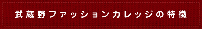 武蔵野ファッションカレッジの特徴